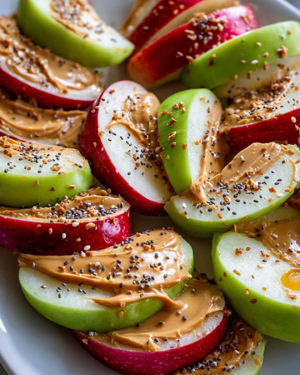 Apple Slices with Peanut Butter - detail 1