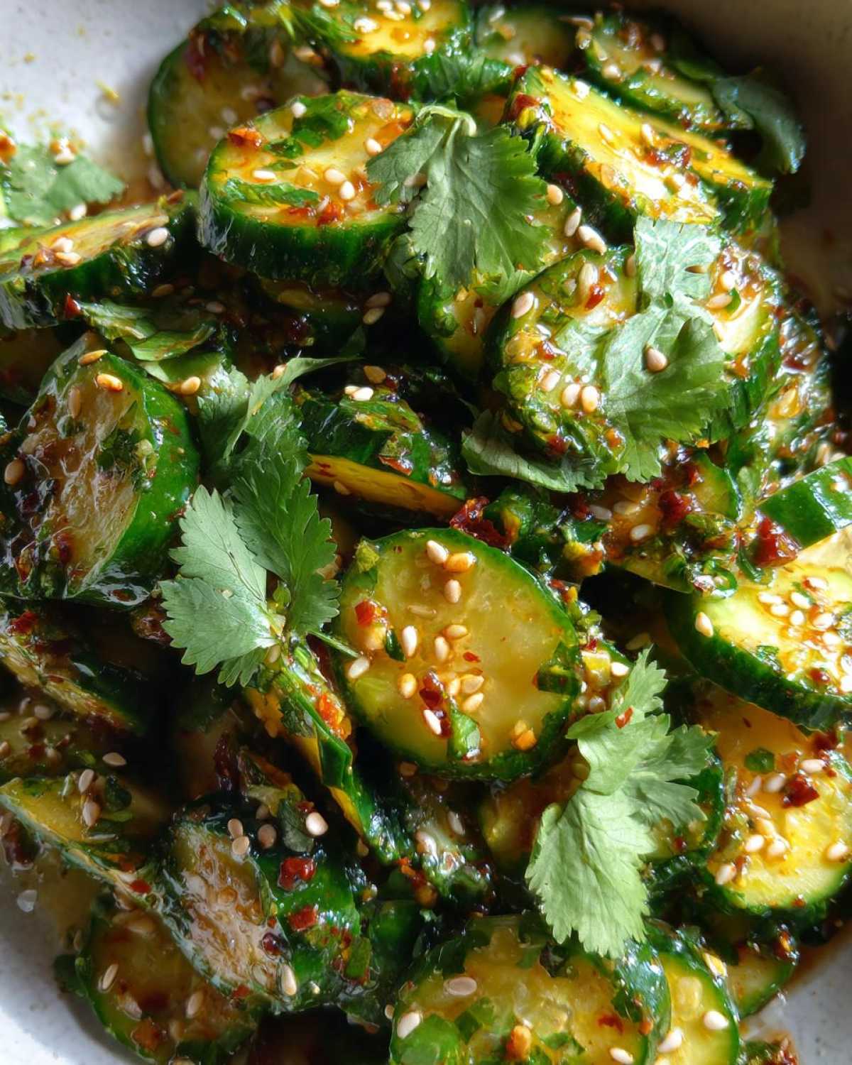 Asian Cucumber Salad - detail 1