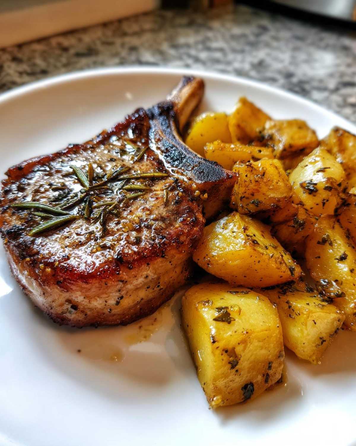 Baked Pork Chops and Potatoes - detail 3
