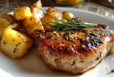 Baked Pork Chops and Potatoes