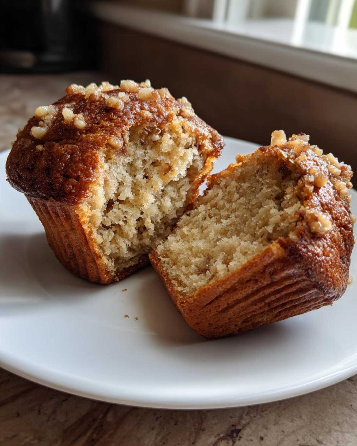 Bakery-Style Banana Nut Muffins - detail 3