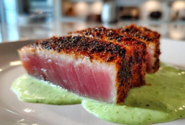 Blackened Tuna Steaks with Avocado Crema