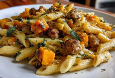 Butternut Squash and Sausage Pasta