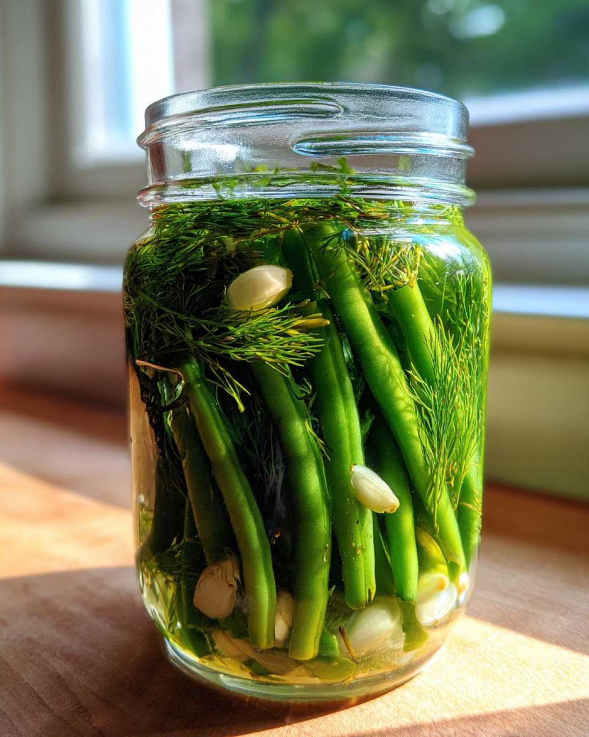 Canning Dilly Beans - detail 1