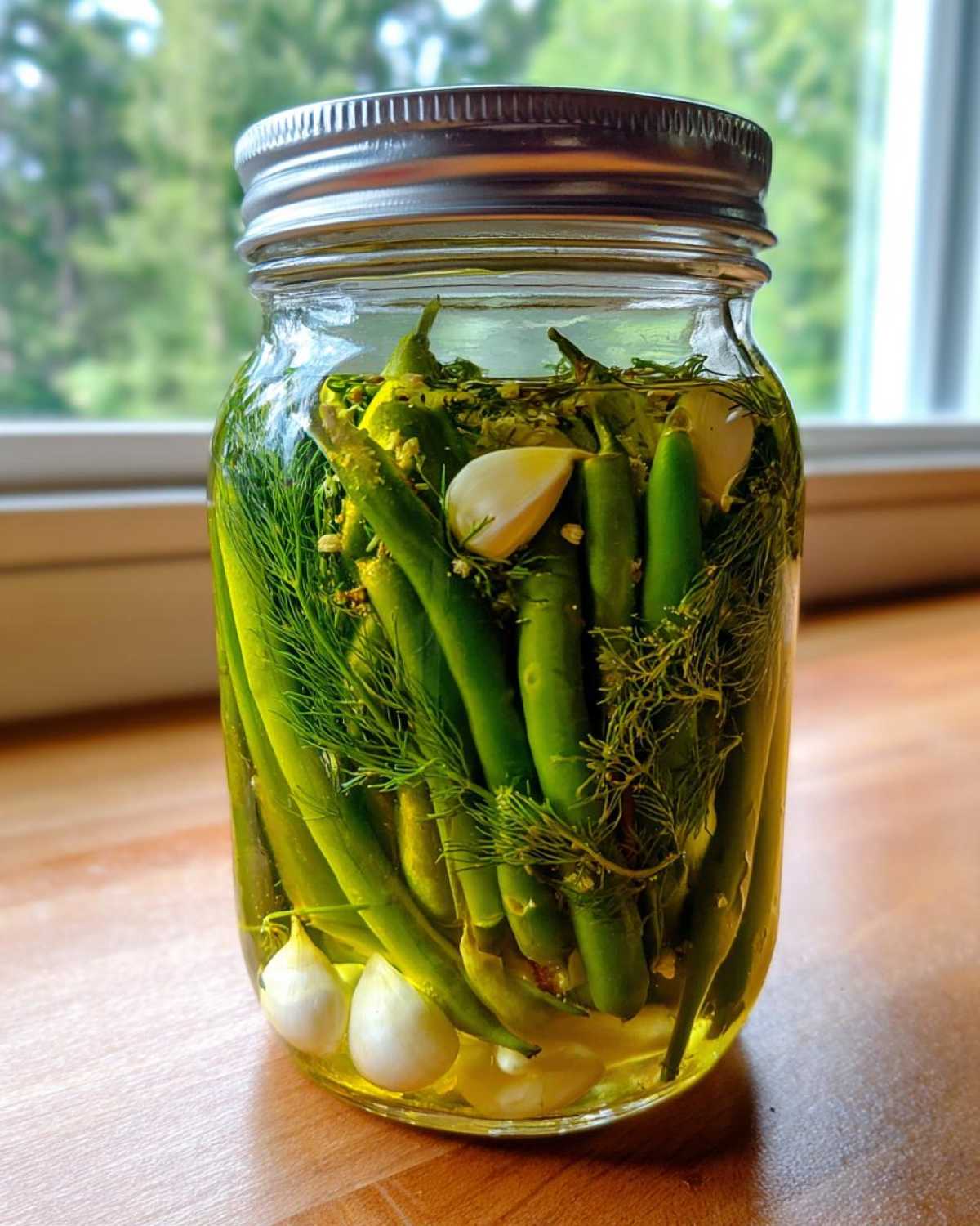 Canning Dilly Beans - detail 2