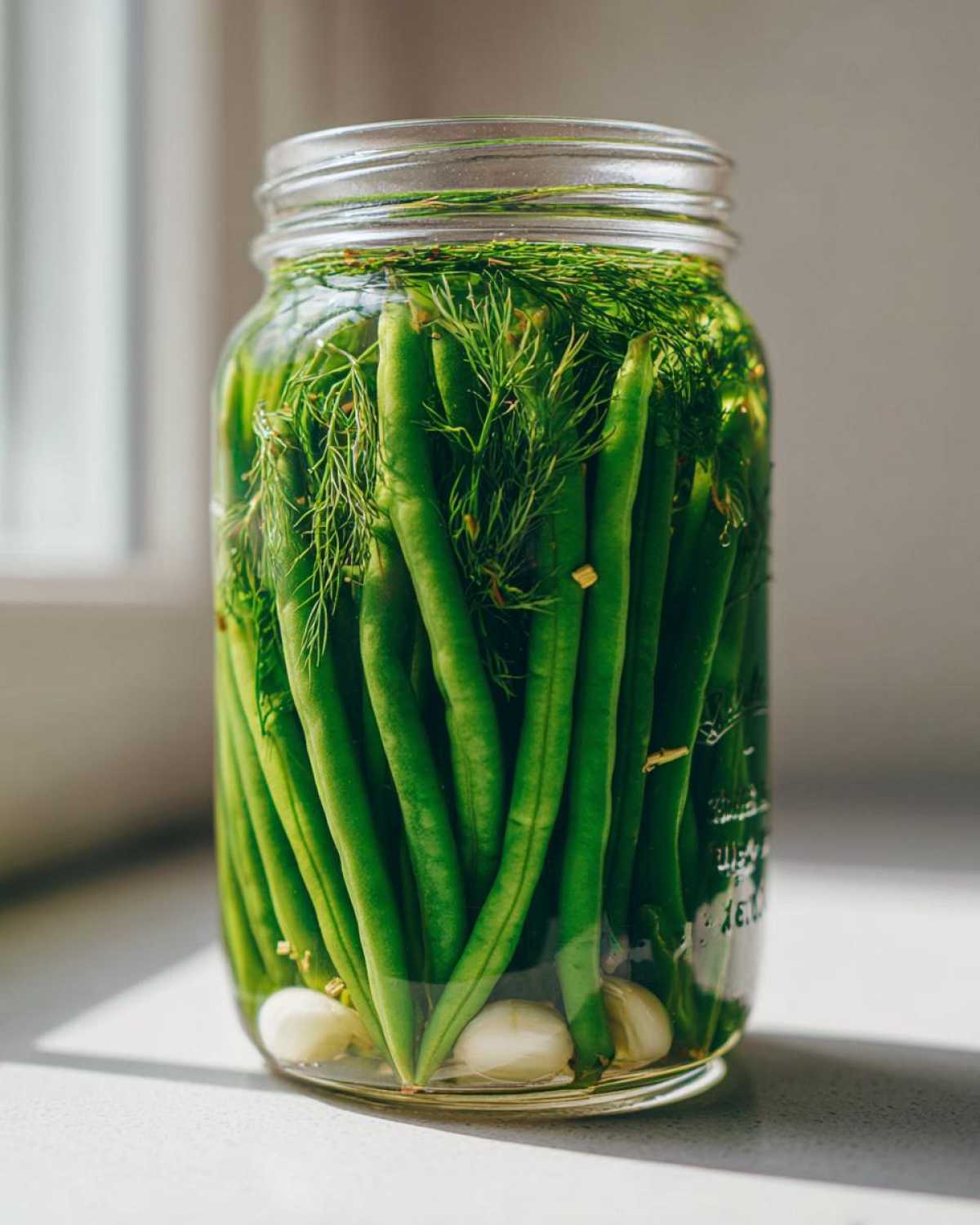 Canning Dilly Beans - detail 3