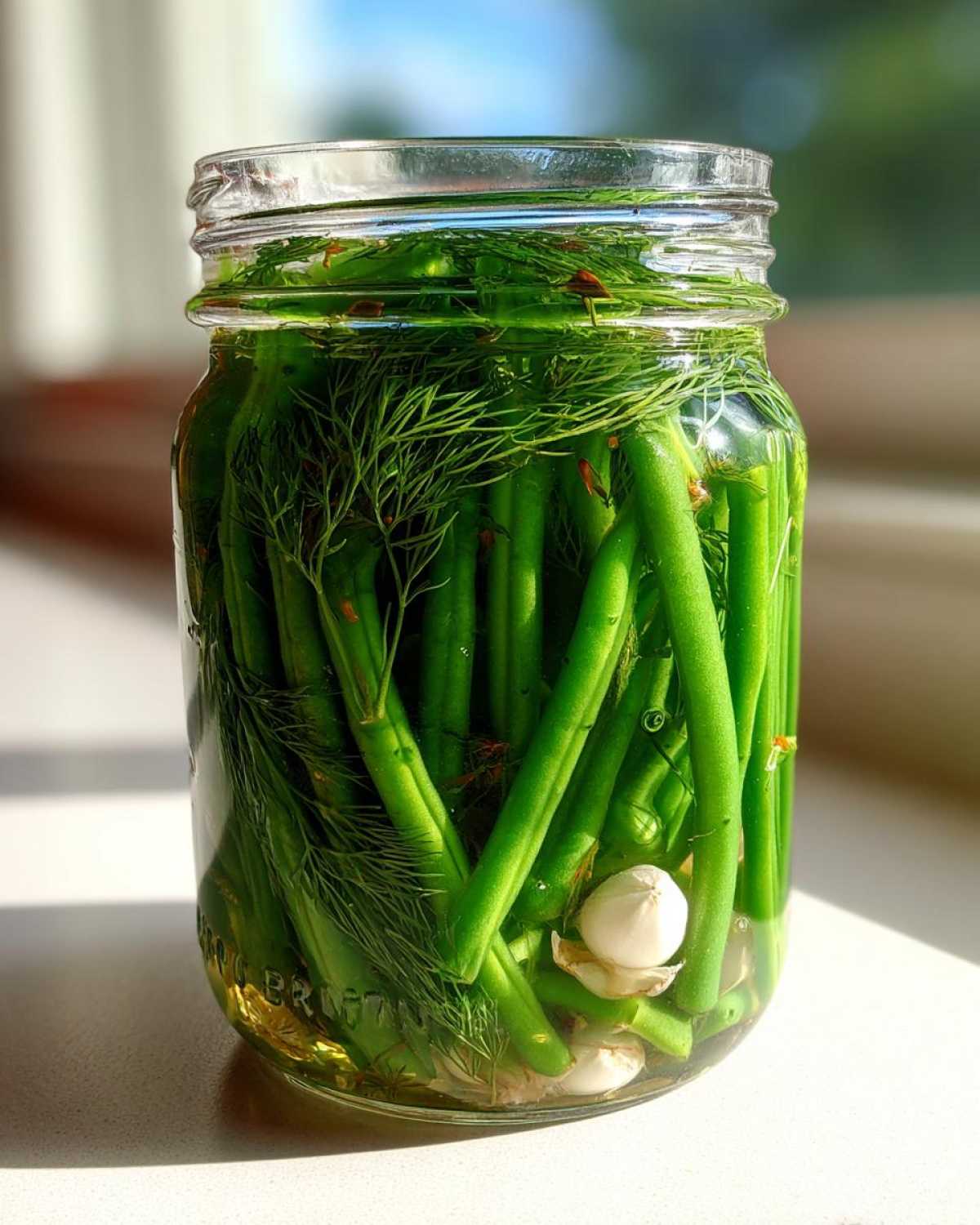Canning Dilly Beans - detail 4
