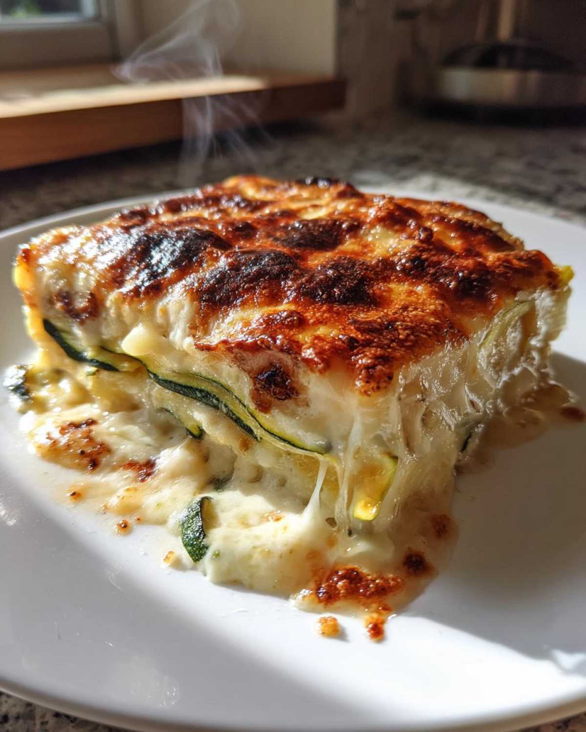 Cheesy Zucchini and Squash Gratin - detail 2
