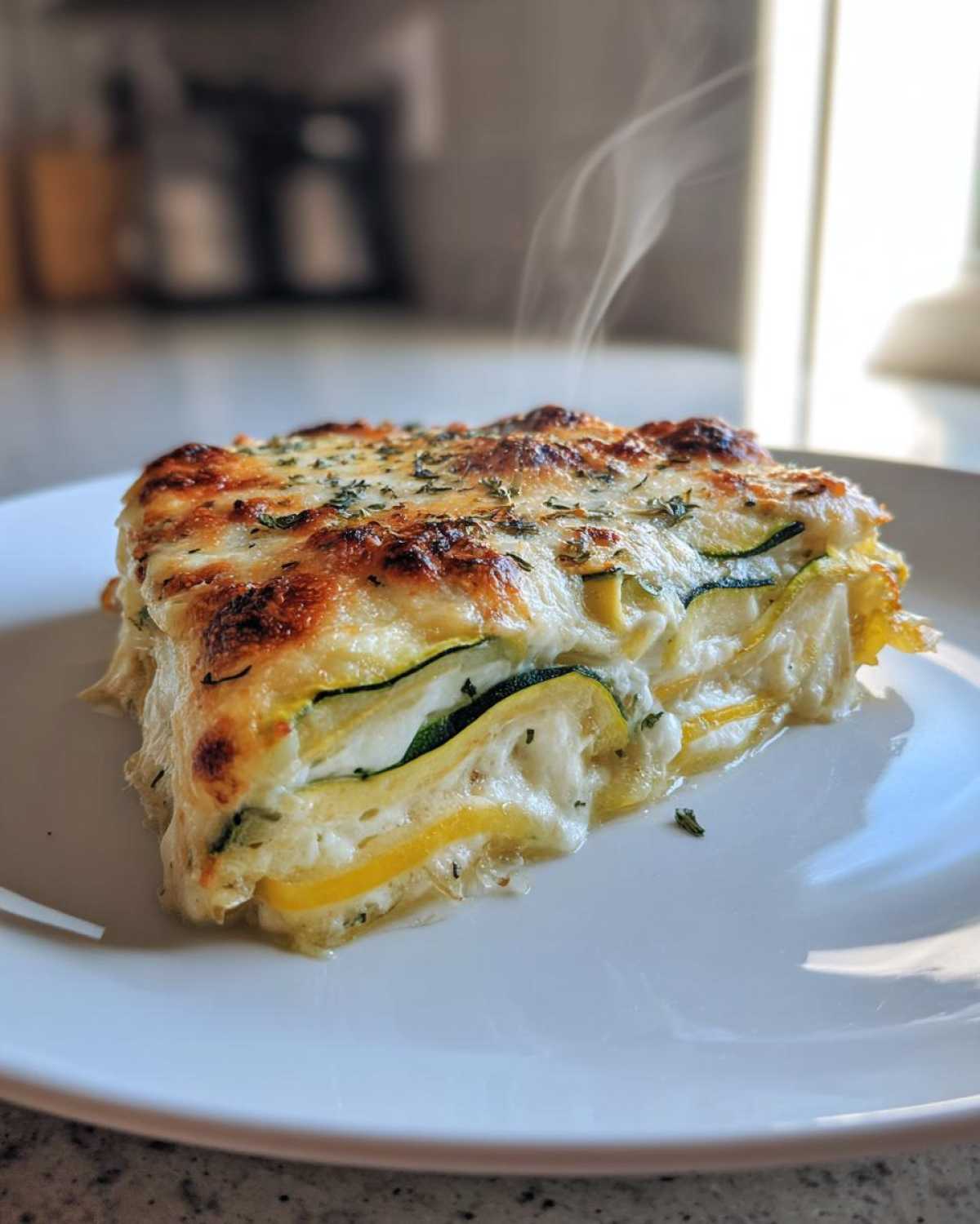 Cheesy Zucchini and Squash Gratin - detail 3