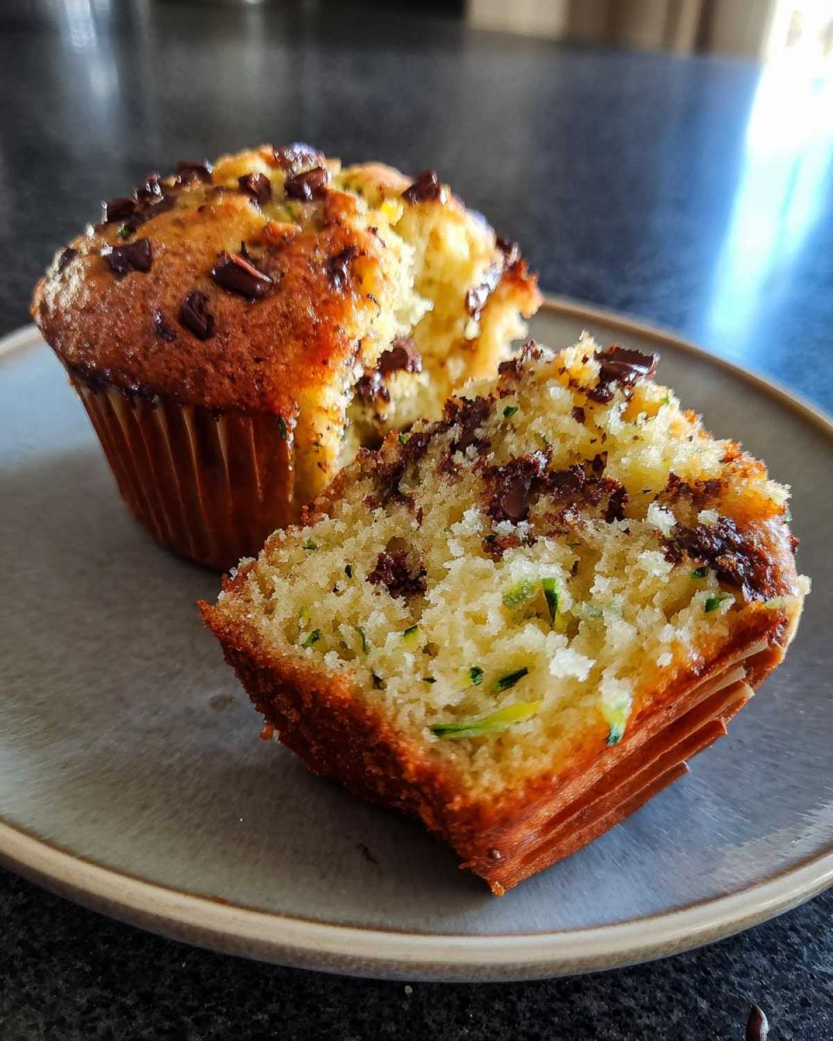 Chocolate Chip Zucchini Muffins - detail 4
