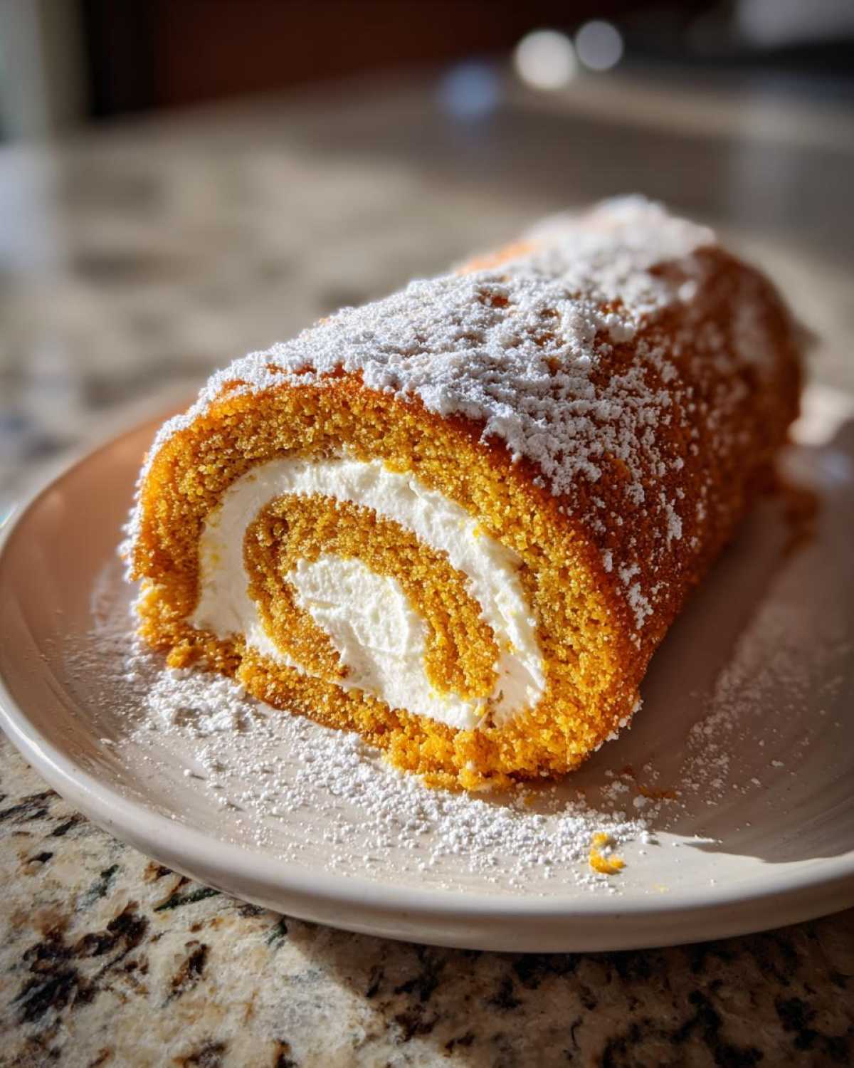 Classic Pumpkin Roll with Cream Cheese Filling - detail 2