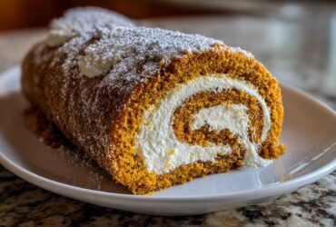 Classic Pumpkin Roll with Cream Cheese Filling