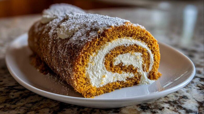 Classic Pumpkin Roll with Cream Cheese Filling