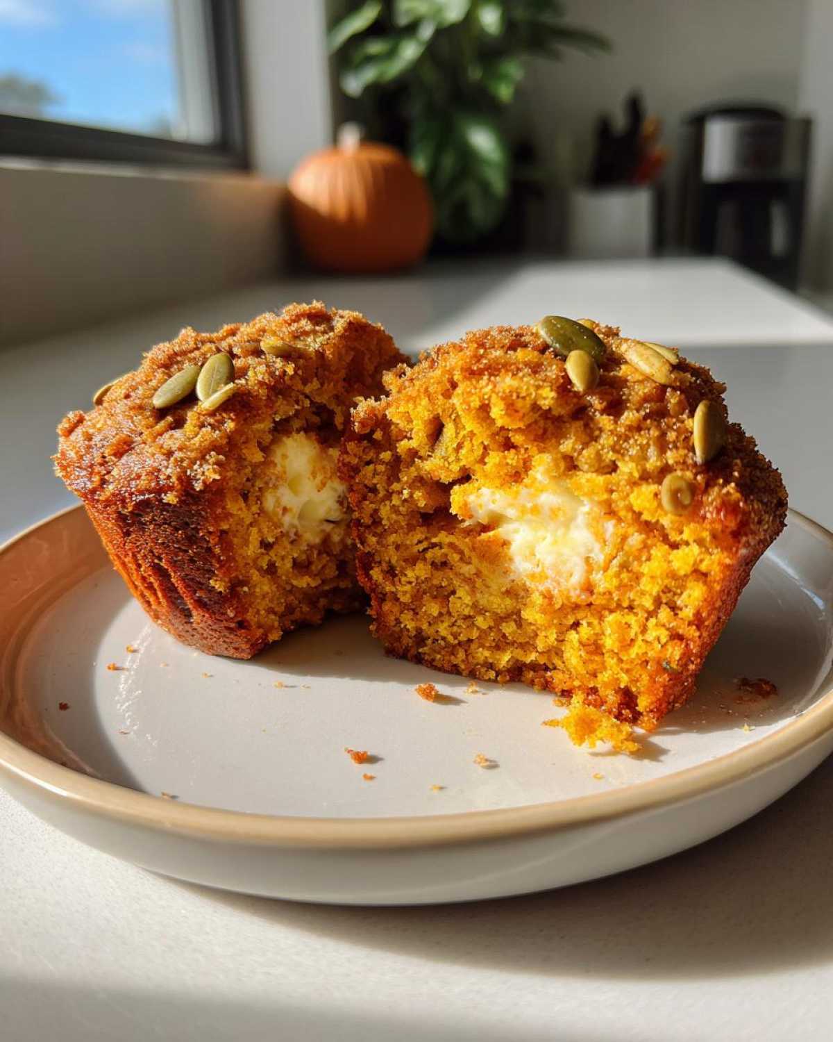 Copycat Starbucks Pumpkin Cream Cheese Muffins - detail 1