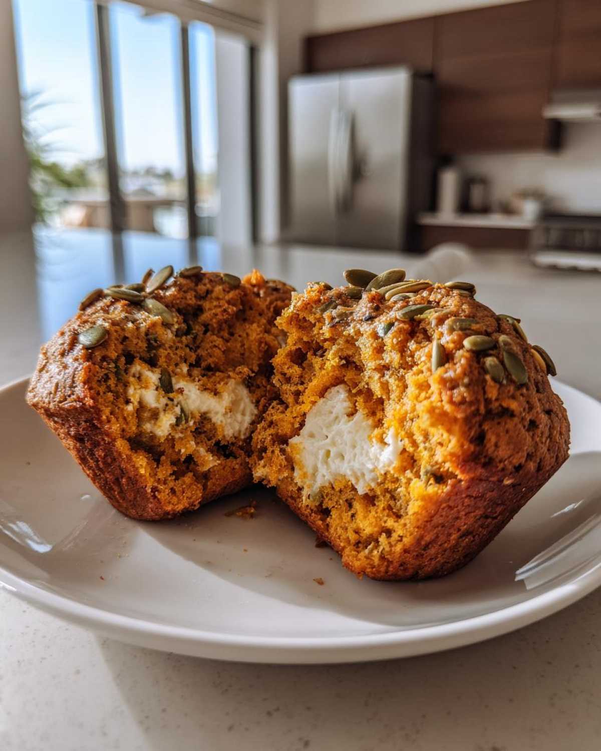 Copycat Starbucks Pumpkin Cream Cheese Muffins - detail 2