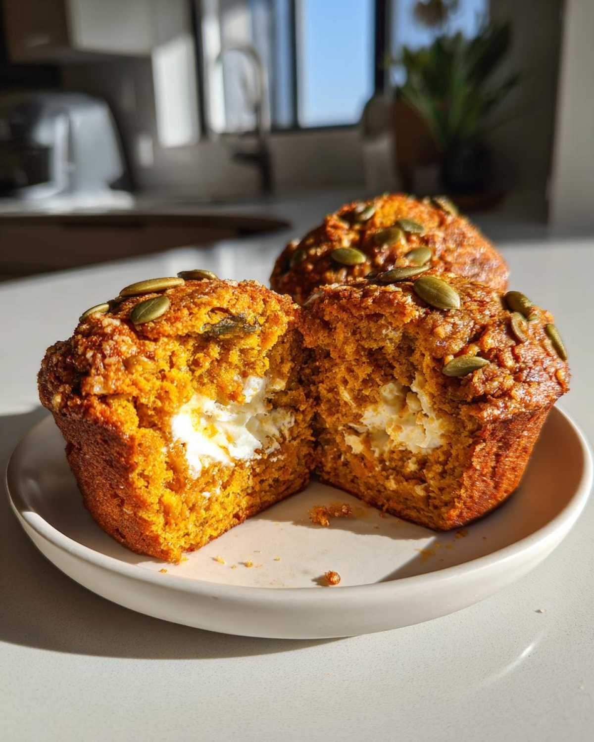 Copycat Starbucks Pumpkin Cream Cheese Muffins - detail 3