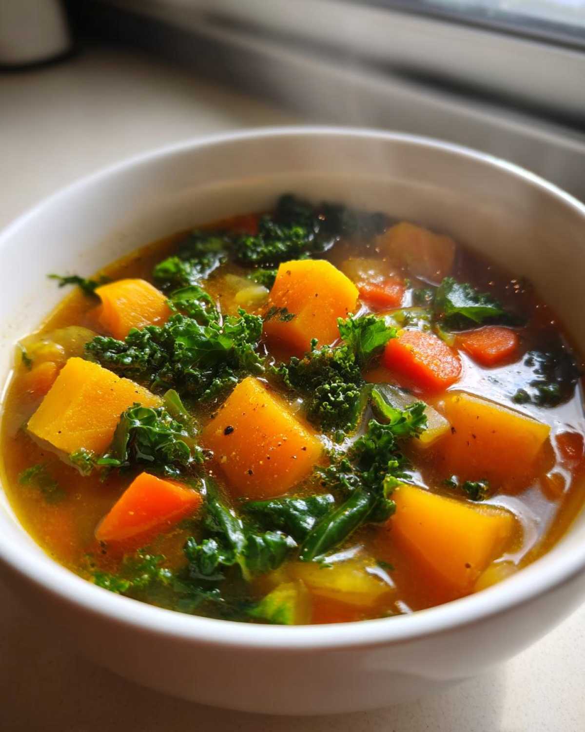 Cozy Autumn Vegetable Soup - detail 1