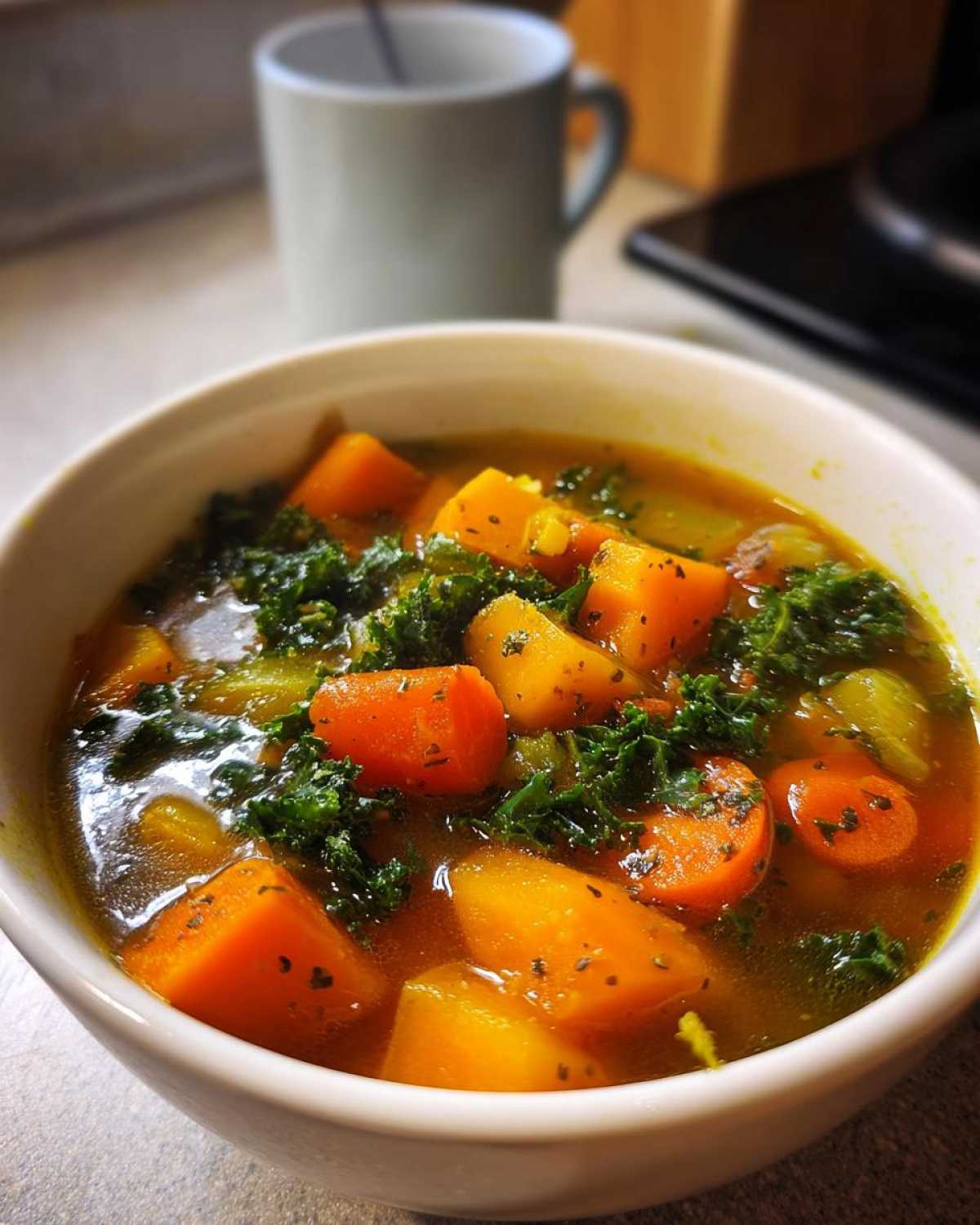 Cozy Autumn Vegetable Soup - detail 2