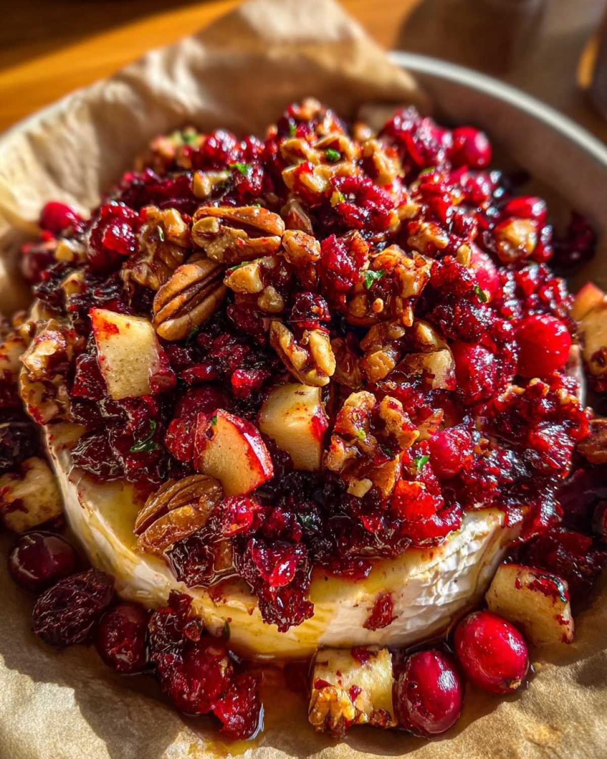 Cranberry Apple Baked Brie - detail 2