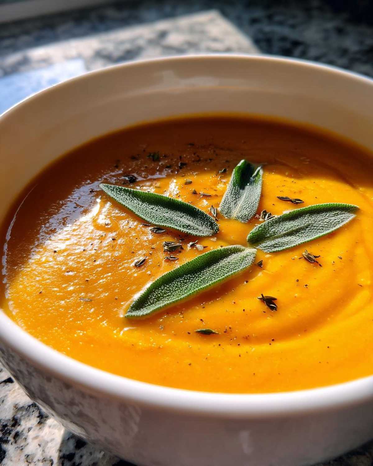 Creamy Butternut Squash Soup - detail 2