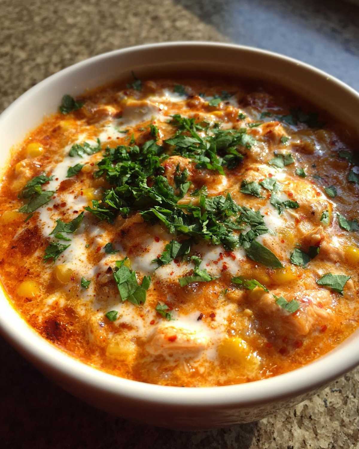 Creamy Chicken Taco Soup - detail 1