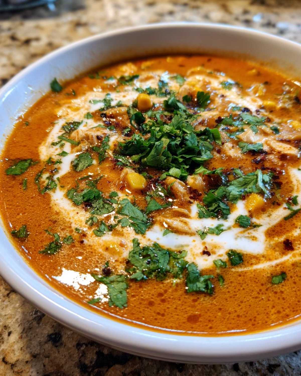 Creamy Chicken Taco Soup - detail 2