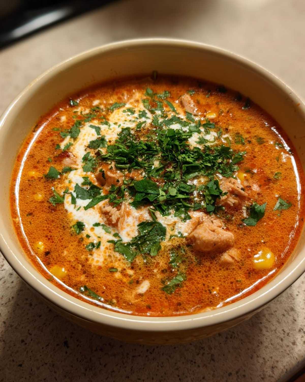 Creamy Chicken Taco Soup - detail 3