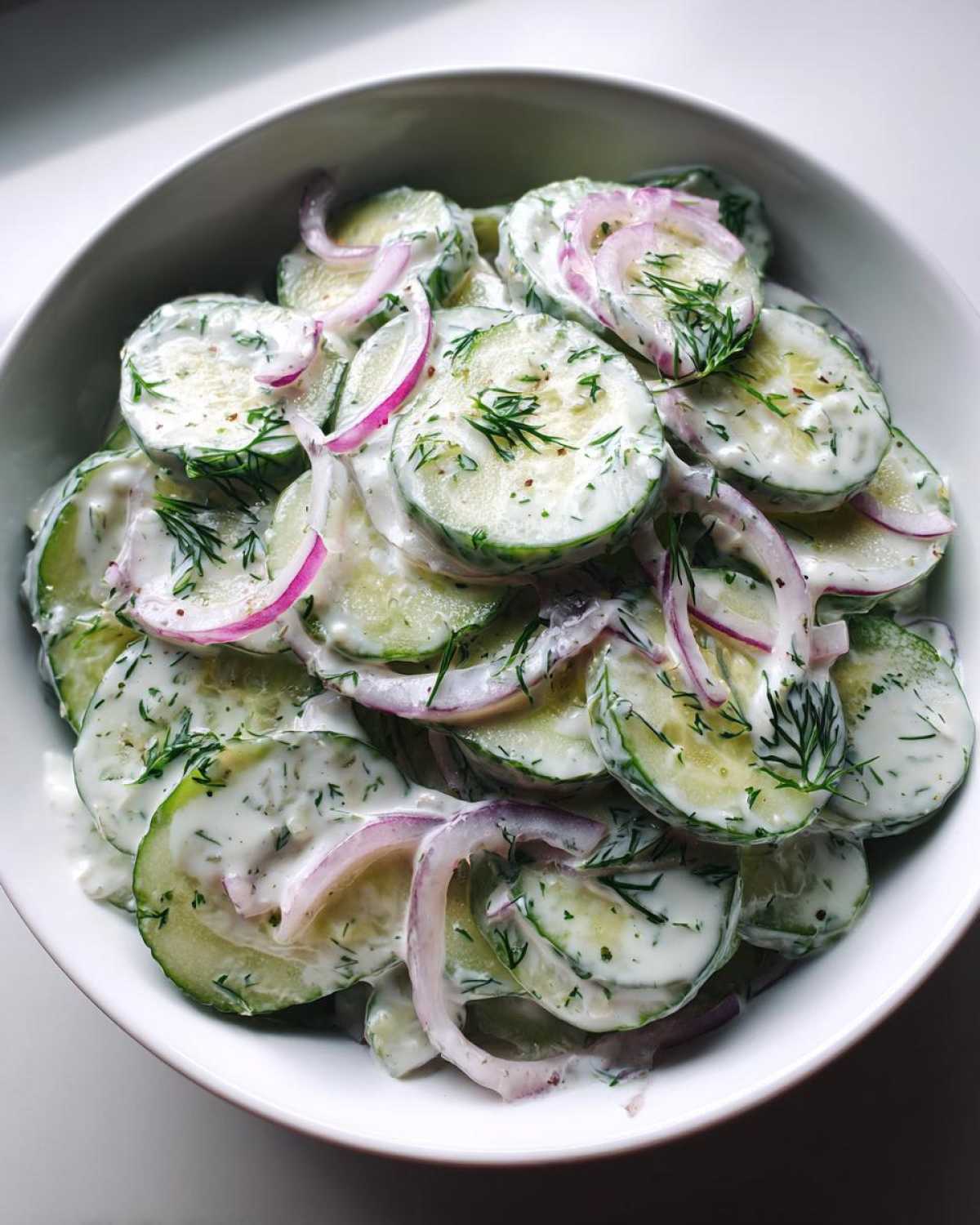 Creamy Cucumber Salad - detail 1