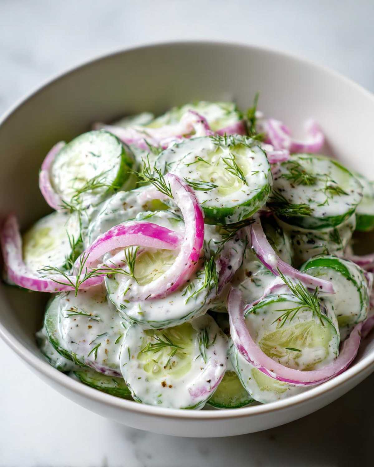 Creamy Cucumber Salad - detail 2
