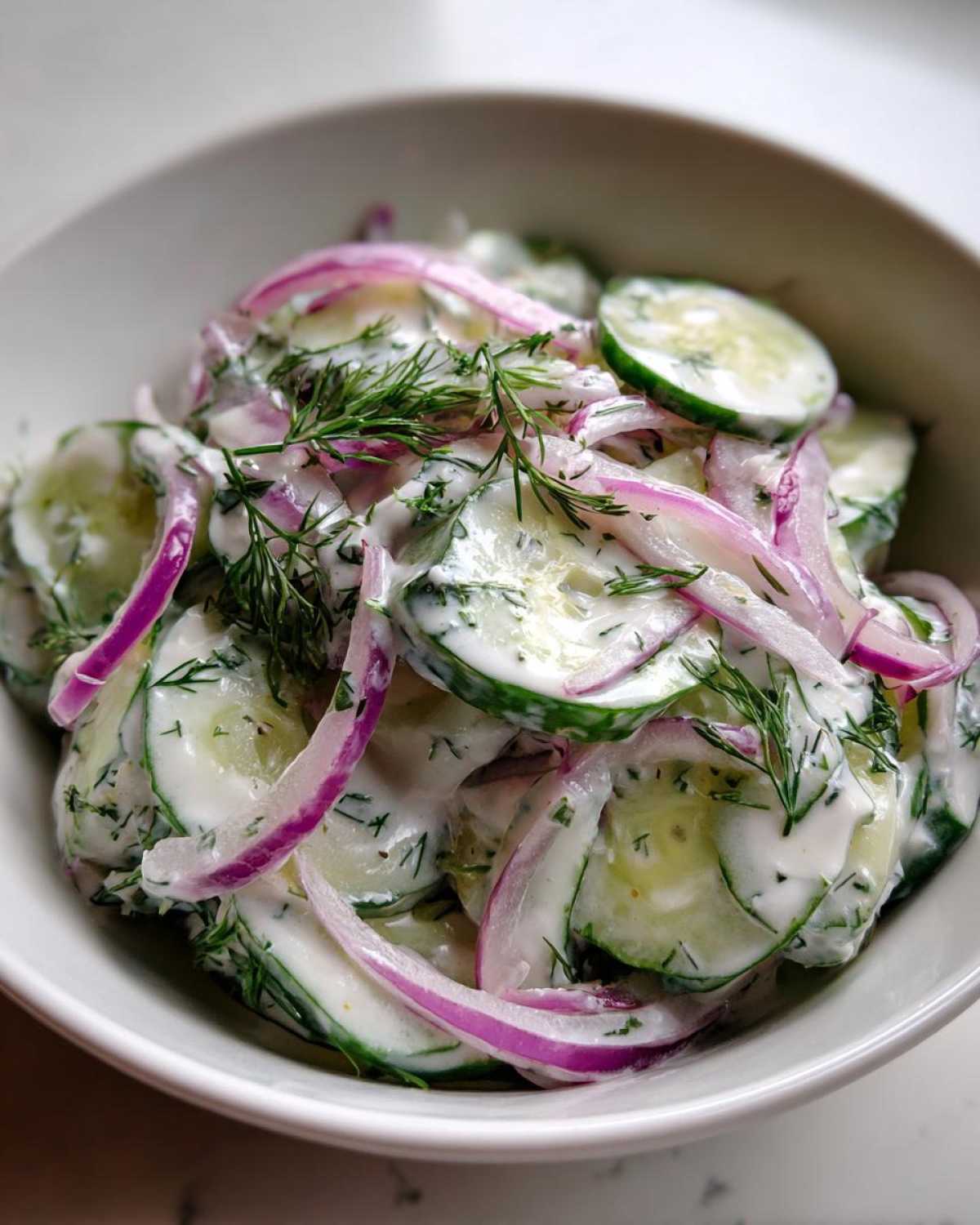 Creamy Cucumber Salad - detail 3