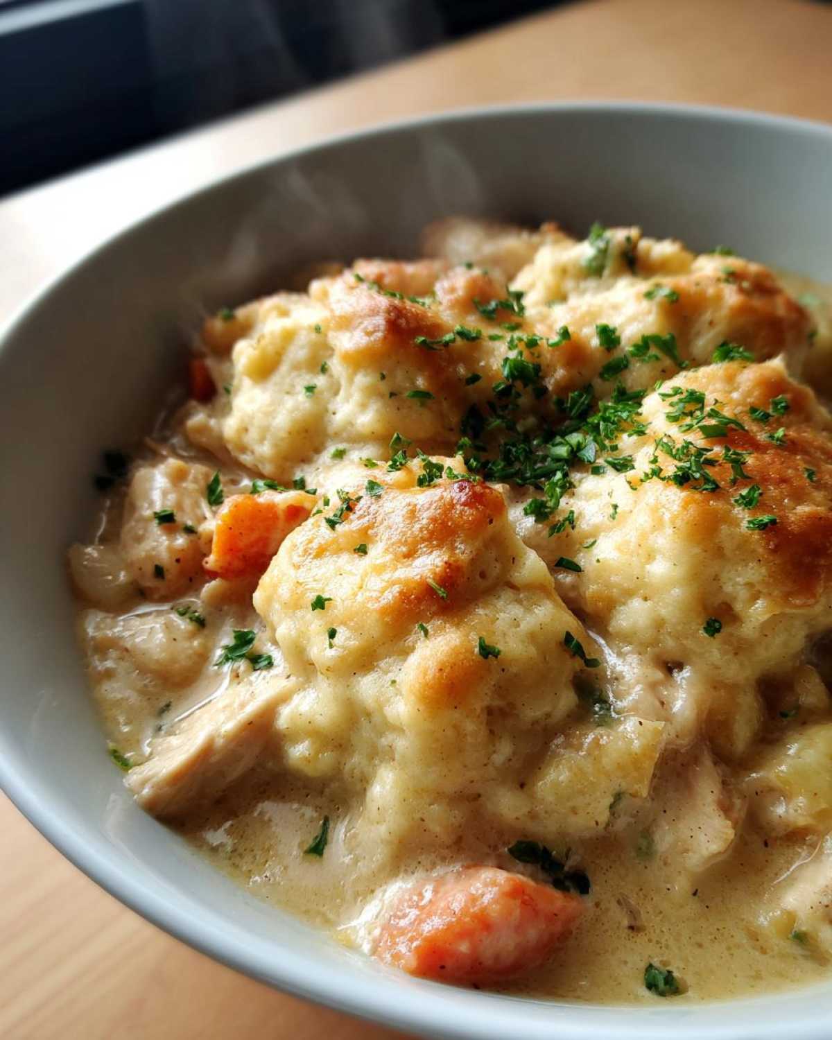 Crockpot Chicken and Dumplings - detail 2