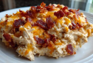 Crockpot Crack Chicken (Bacon Cheddar Ranch)