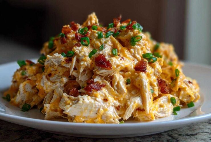 Crockpot Crack Chicken (Bacon Cheddar Ranch)