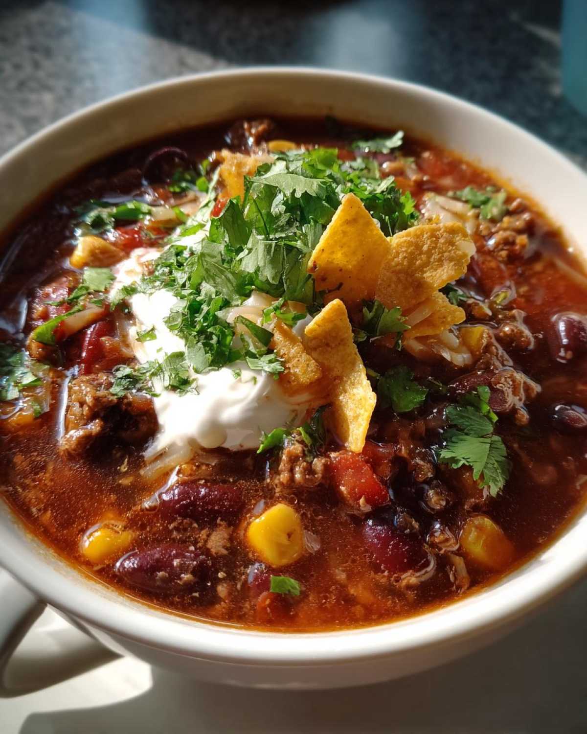 Crockpot Taco Soup - detail 2