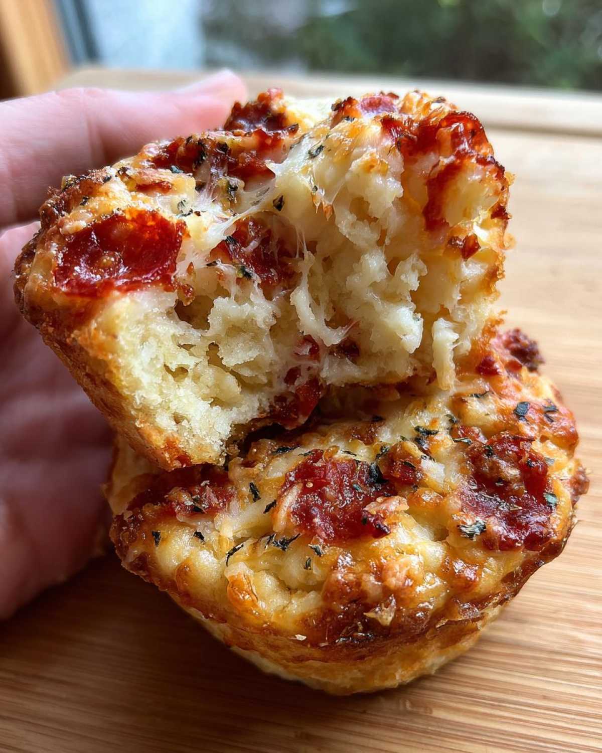 Easy Pepperoni Pizza Muffins - detail 3