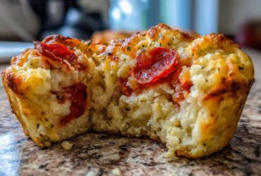 Easy Pepperoni Pizza Muffins