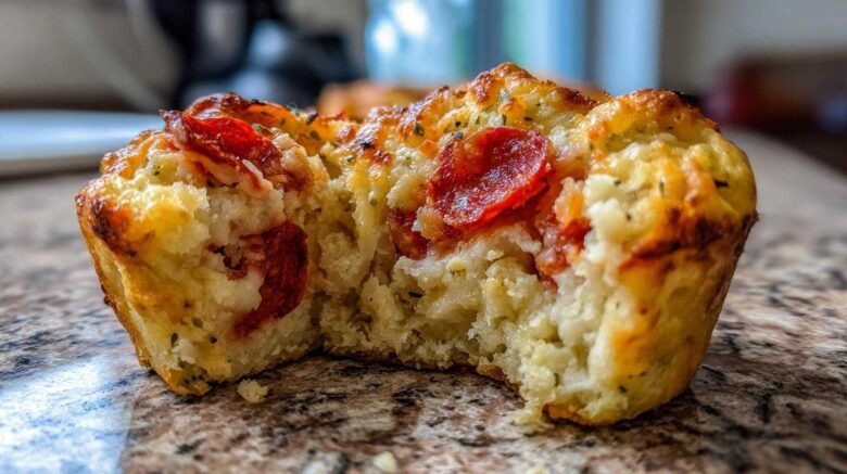 Easy Pepperoni Pizza Muffins