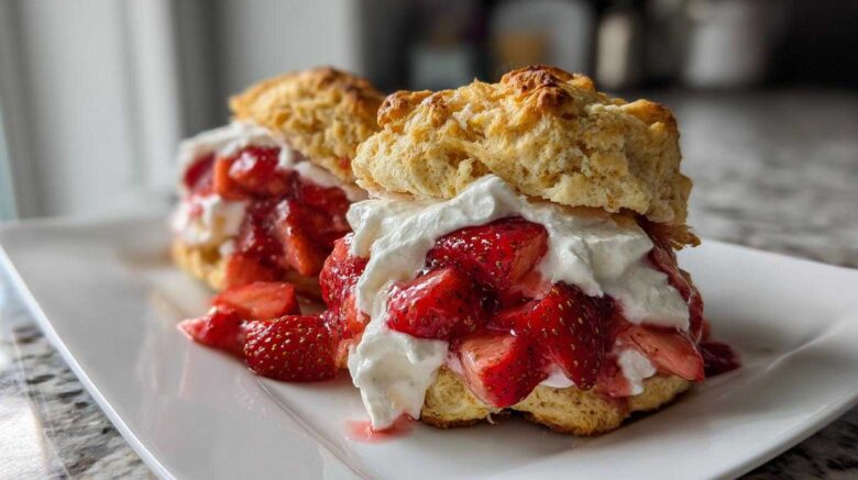 Easy Strawberry Shortcake with Biscuits