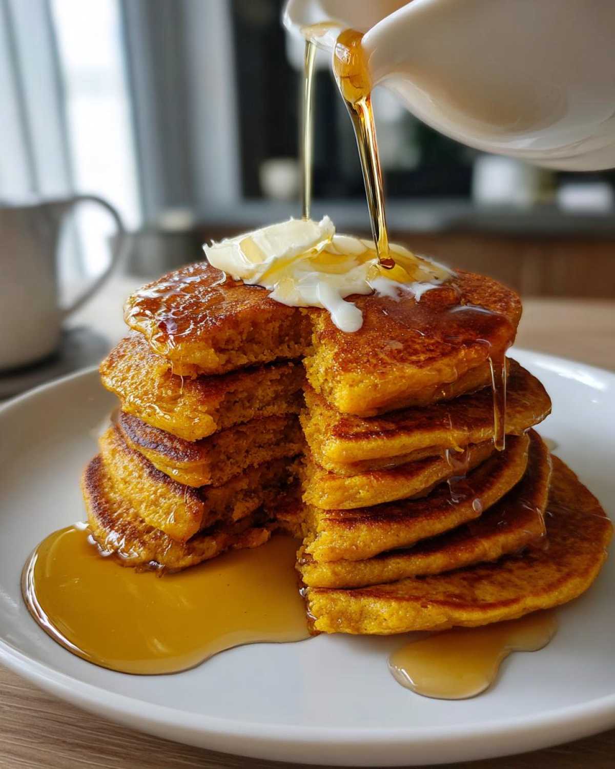 Fluffy Pumpkin Pancakes - detail 2