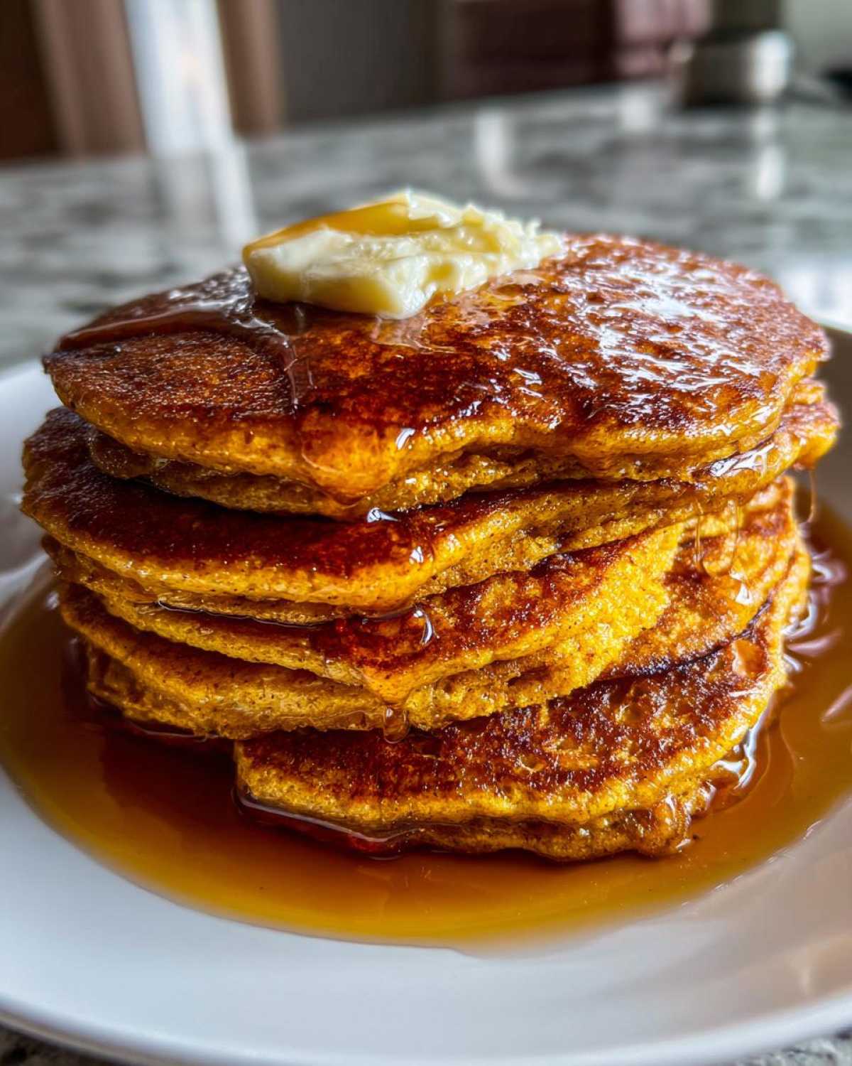 Fluffy Pumpkin Pancakes - detail 3