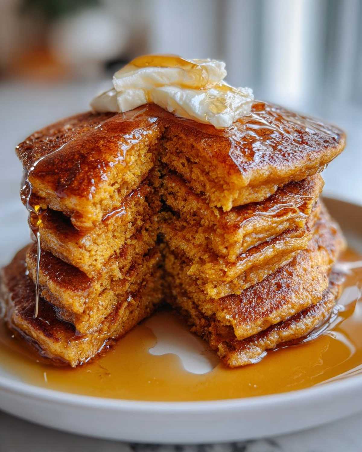 Fluffy Pumpkin Pancakes - detail 4
