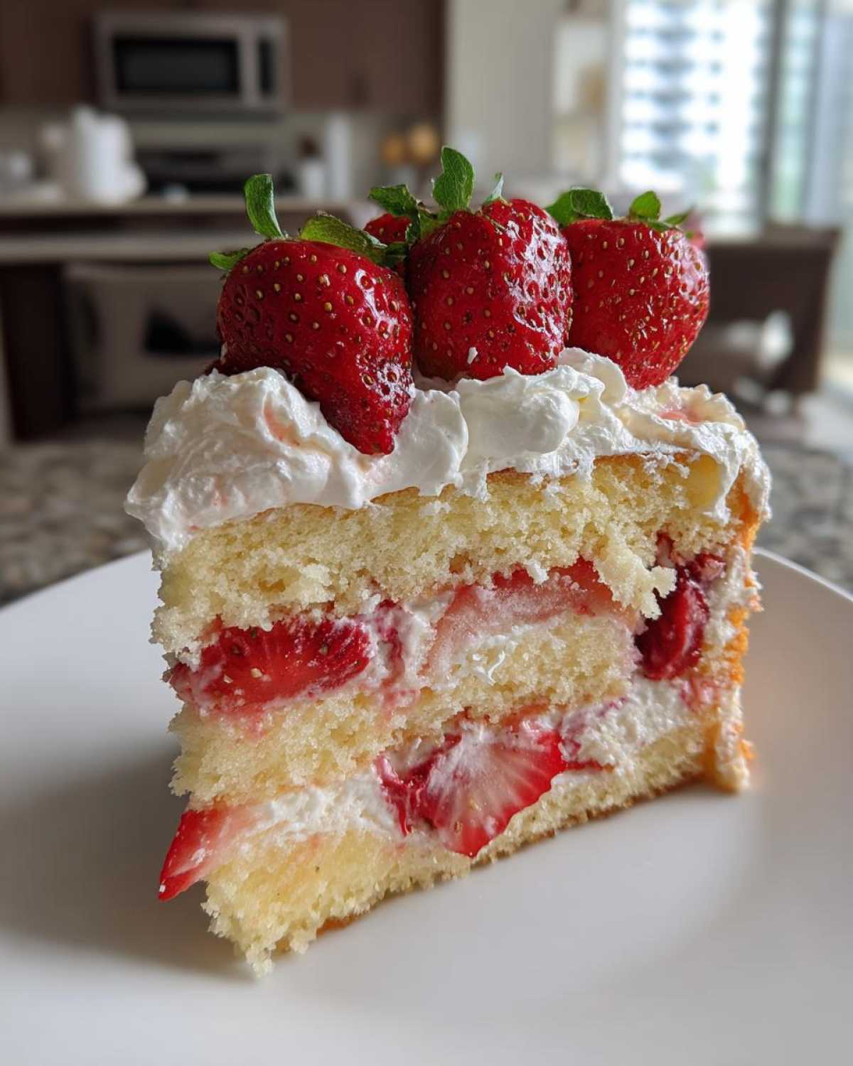 Fresh Strawberry Cream Cake - detail 1