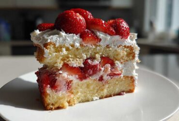 Fresh Strawberry Cream Cake