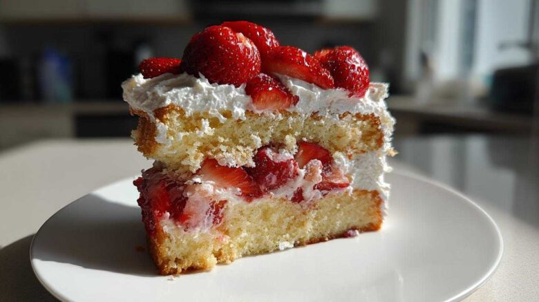 Fresh Strawberry Cream Cake
