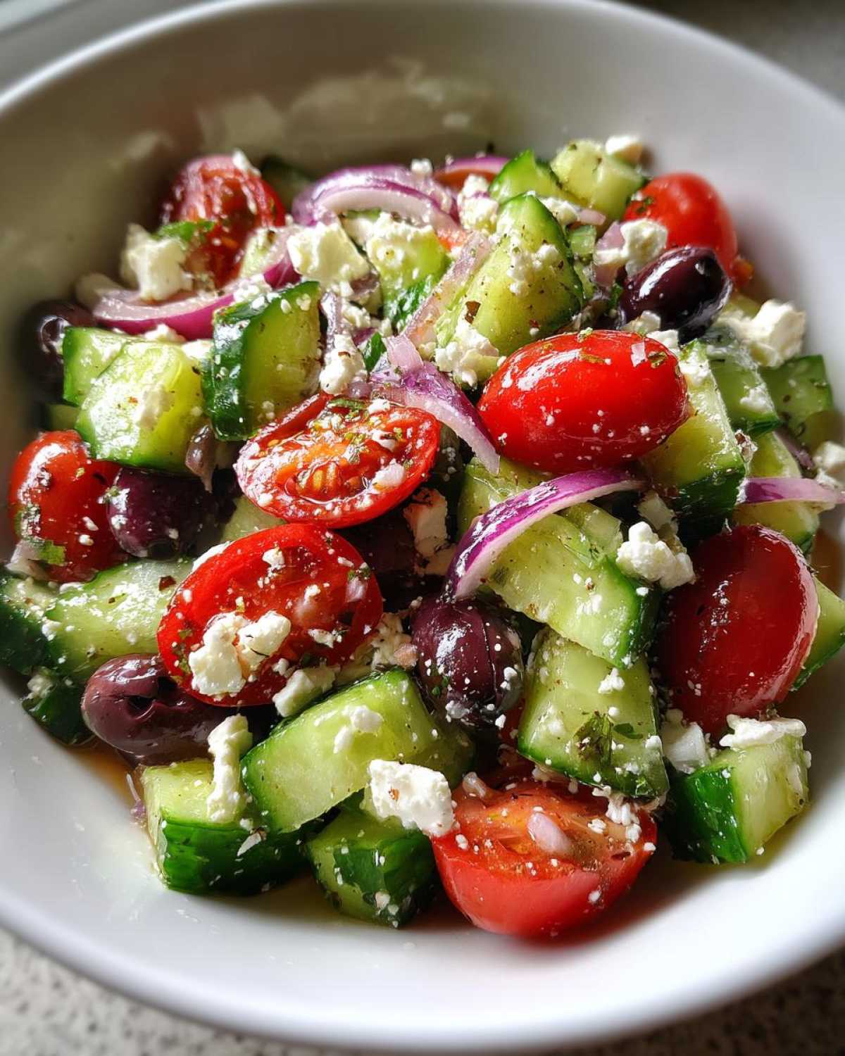 Greek Cucumber Salad - detail 1
