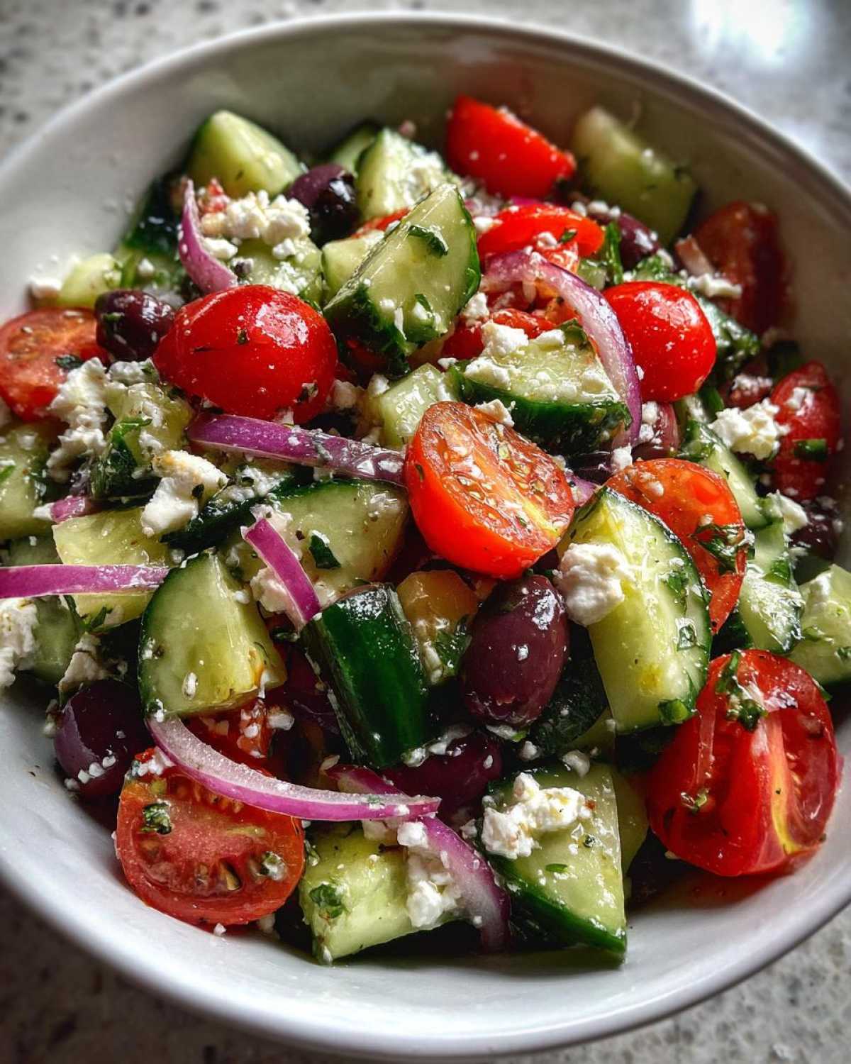 Greek Cucumber Salad - detail 2