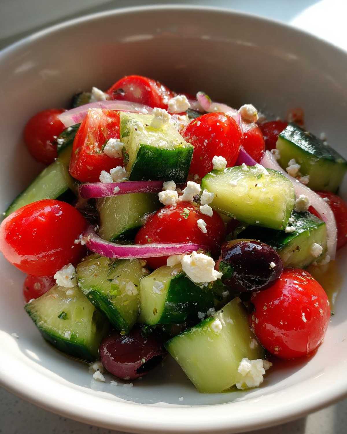 Greek Cucumber Salad - detail 3