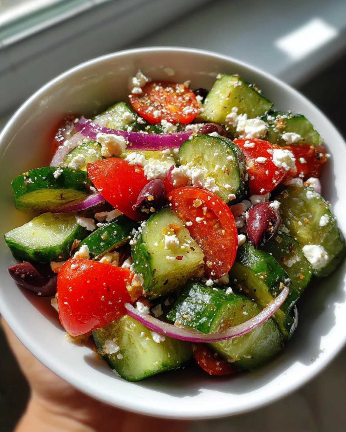 Greek Cucumber Salad - detail 4