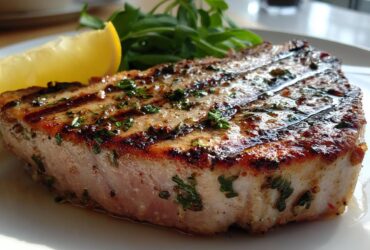 Grilled Lemon Herb Tuna Steaks