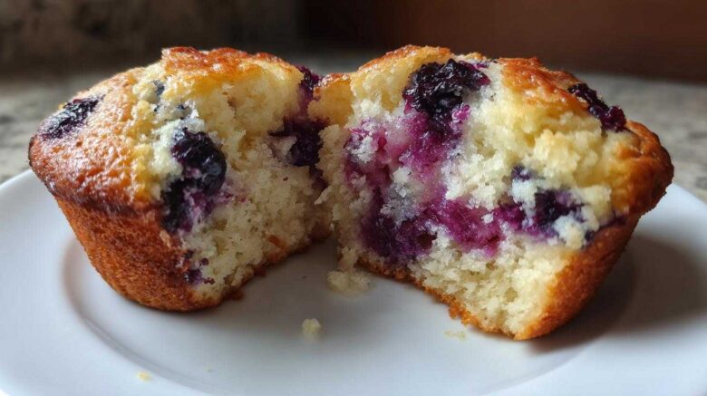 Healthy Blueberry Yogurt Muffins